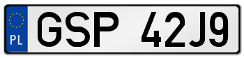 GSP rejestracja samochodu Sopot