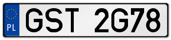 GST rejestracja samochodu Starogard Gdański